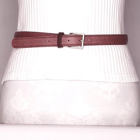 Dockers Leather Belt Mens Small Waist Burnt Umber Brown - Picture 1 of 10